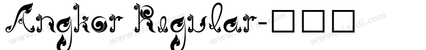 Angkor Regular字体转换